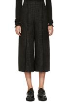 Proenza Schouler Black Tweed Cropped Trousers