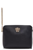 Versace Black Leather Medusa Pouch
