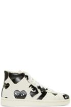 Comme Des Garçons Play White Heart Print Converse Edition High-top Sneakers