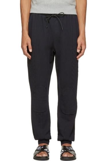 Pierre Balmain Black Quilted Lounge Pants