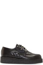 Underground Black Quilted Leather Wulfrun Creepers