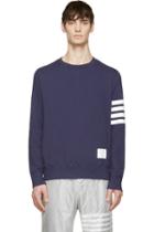 Thom Browne Navy Classic Stripe Sweatshirt