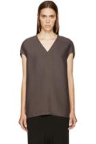 Rick Owens Dark Grey Floating Top