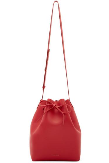Mansur Gavriel Red Bucket Bag