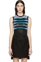 Alexander Wang Black Mesh Engineered Tank Top