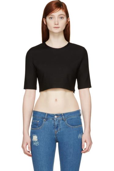 Filles A Papa Black Cropped Top