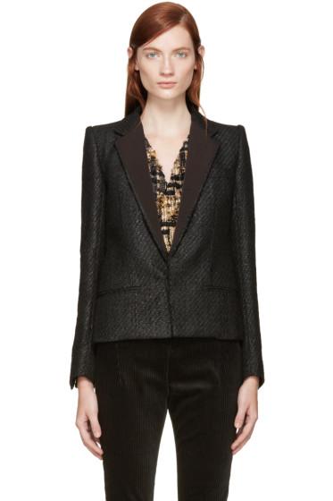 Haider Ackermann Black Tweed Blazer
