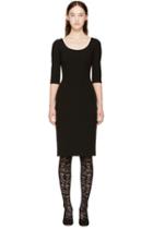 Dolce And Gabbana Black Fitted Dress