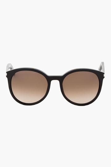 Saint Laurent Black Classic 6-s Round Sunglasses