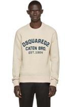 Dsquared2 Beige Wool Dean Fit Sweater