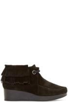 Robert Clergerie Black Fringed Naim Chukka Boots