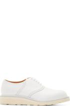 08sircus White Leather Brogued Oxfords