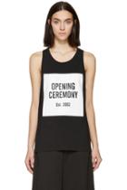 Opening Ceremony Black And White Logo Tank Top