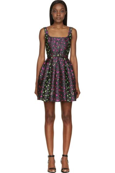 Christopher Kane Grey Leopard Jacquard Princess Dress