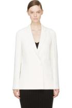 Calvin Klein Collection Ivory Crepe Abiba Blazer