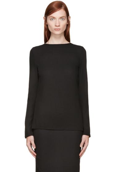 Ann Demeulemeester Black Open Back Top