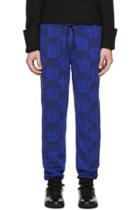 Kenzo Black And Blue Love Lounge Pants