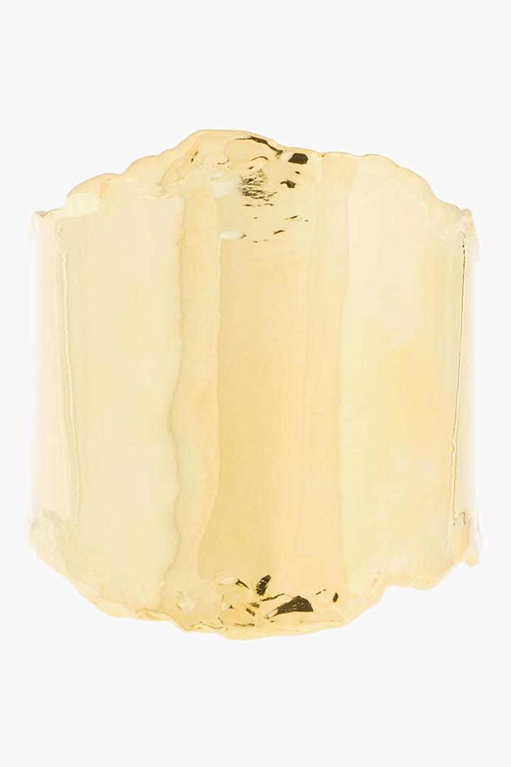 Tom Binns Gold Off The Cuff Raw Edge Cuff