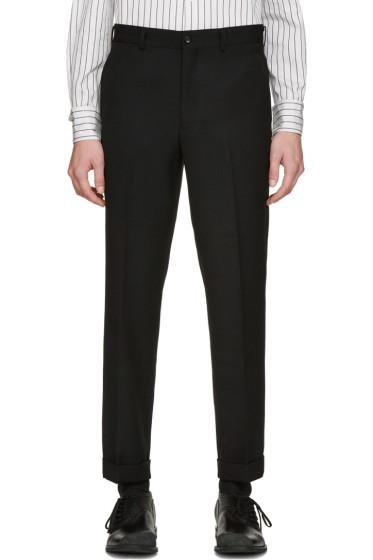 Comme Des Garçons Homme Plus Black Wool Trousers