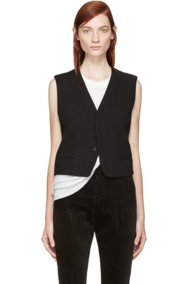 Haider Ackermann Black Wool Vest