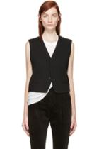 Haider Ackermann Black Wool Vest