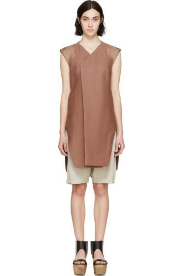 Rick Owens Burnt Sienna Duster Vest