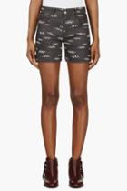 Roseanna Navy Jacquard Denim Shorts
