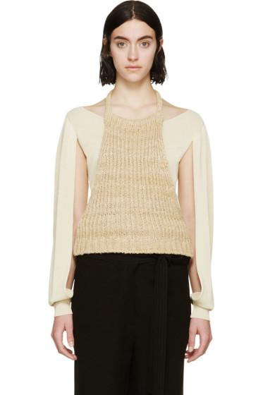 Loewe Beige Halter Panel Top