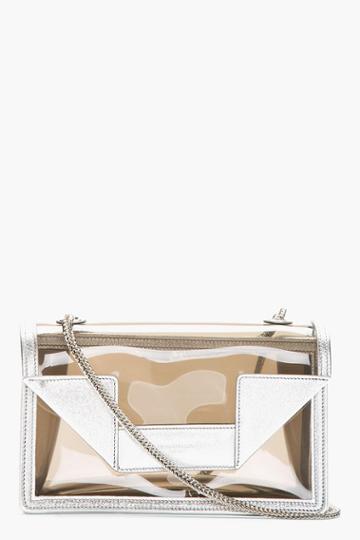 Saint Laurent Silver Trim Transparent Mini Betty Shoulder Bag