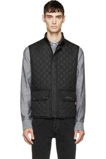 Belstaff Black Quilted Vest