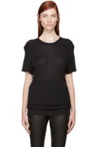 Haider Ackermann Black Ribbed T-shirt