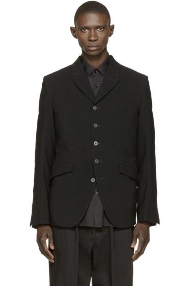 Ann Demeulemeester Black Wool Blazer
