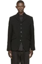 Ann Demeulemeester Black Wool Blazer