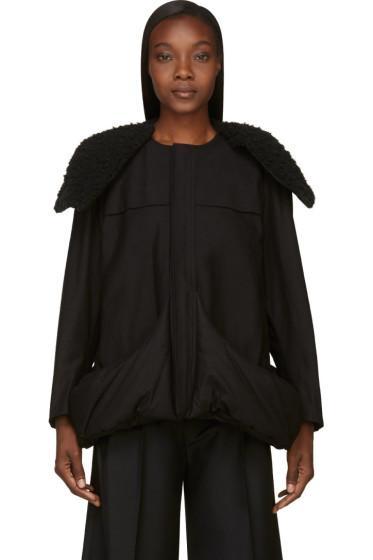 Yohji Yamamoto Black Insulated Pocket Coat