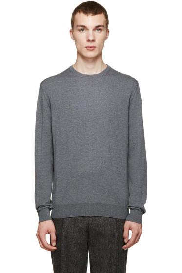 Moncler Grey Classic Crewneck Sweater