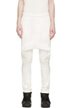 Julius Ivory Mesh Panel Harm Trousers