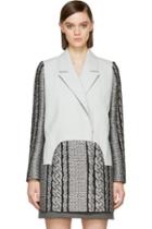 Viktor And Rolf Grey Cable Knit Coat