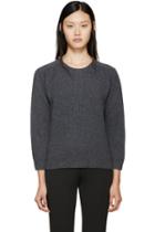 Jil Sander Grey Crewneck Sweater