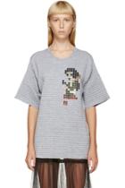 Marc Jacobs Grey Quilted Snow White Sweater