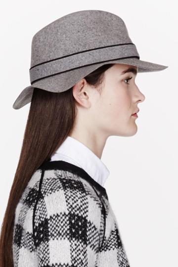 Rag And Bone Grey Wool Floppy Brim Fedora