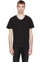 Pierre Balmain Black Epaulet T-shirt