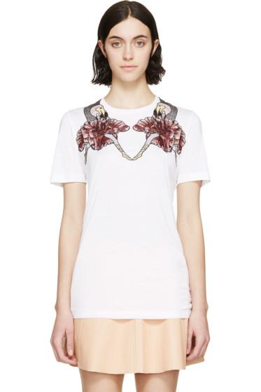 Mary Katrantzou White Dodo Embroidered T-shirt