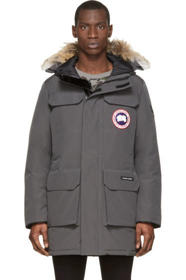 Canada Goose Grey Down And Fur Citadel Parka