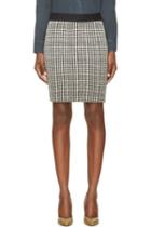 Roseanna Black And White Houndstooth Buster Skirt