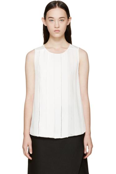3.1 Phillip Lim White Silk Trim Top