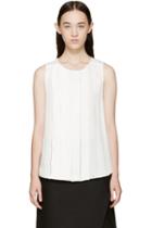 3.1 Phillip Lim White Silk Trim Top