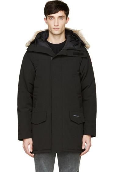Canada Goose Black Down And Fur Langford Parka