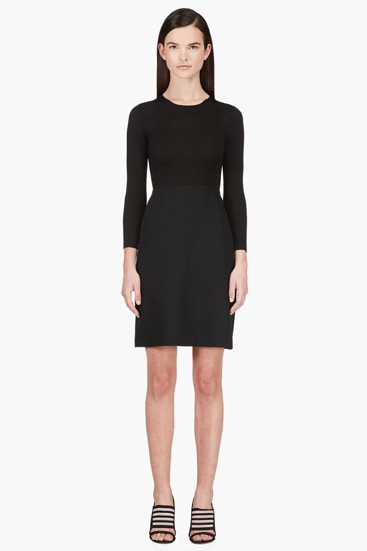 Calvin Klein Collection Black Combo Tay Bis Dress
