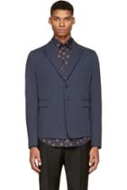 Dolce And Gabbana Blue Cotton Blazer