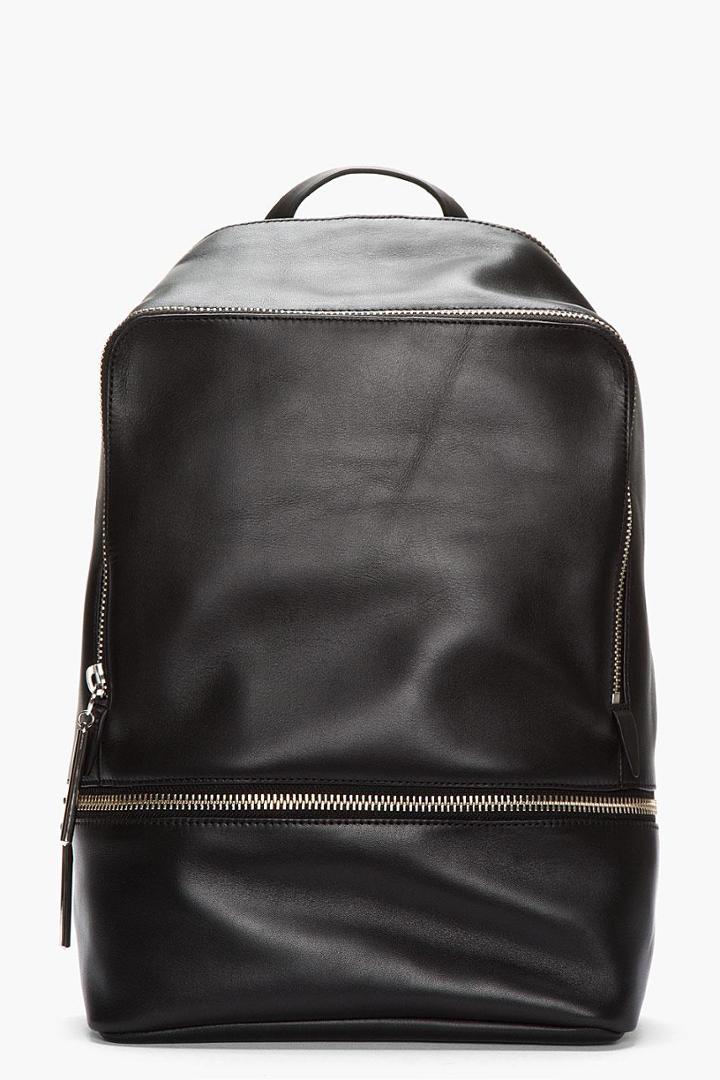3.1 Phillip Lim Black Leather Zip Around Backpack